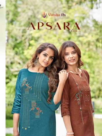 Apsara Vol 4 By Vamika Nx Casual Wear Kurti With Pant Collection